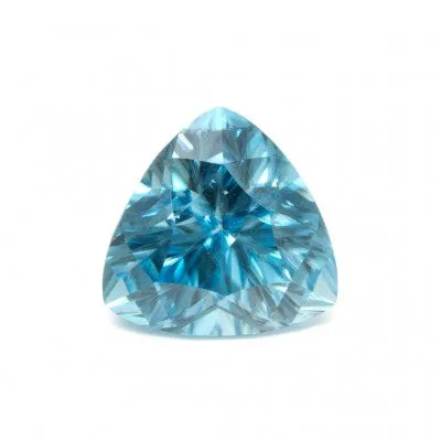 10mm Blue Zircon Concave Trillions