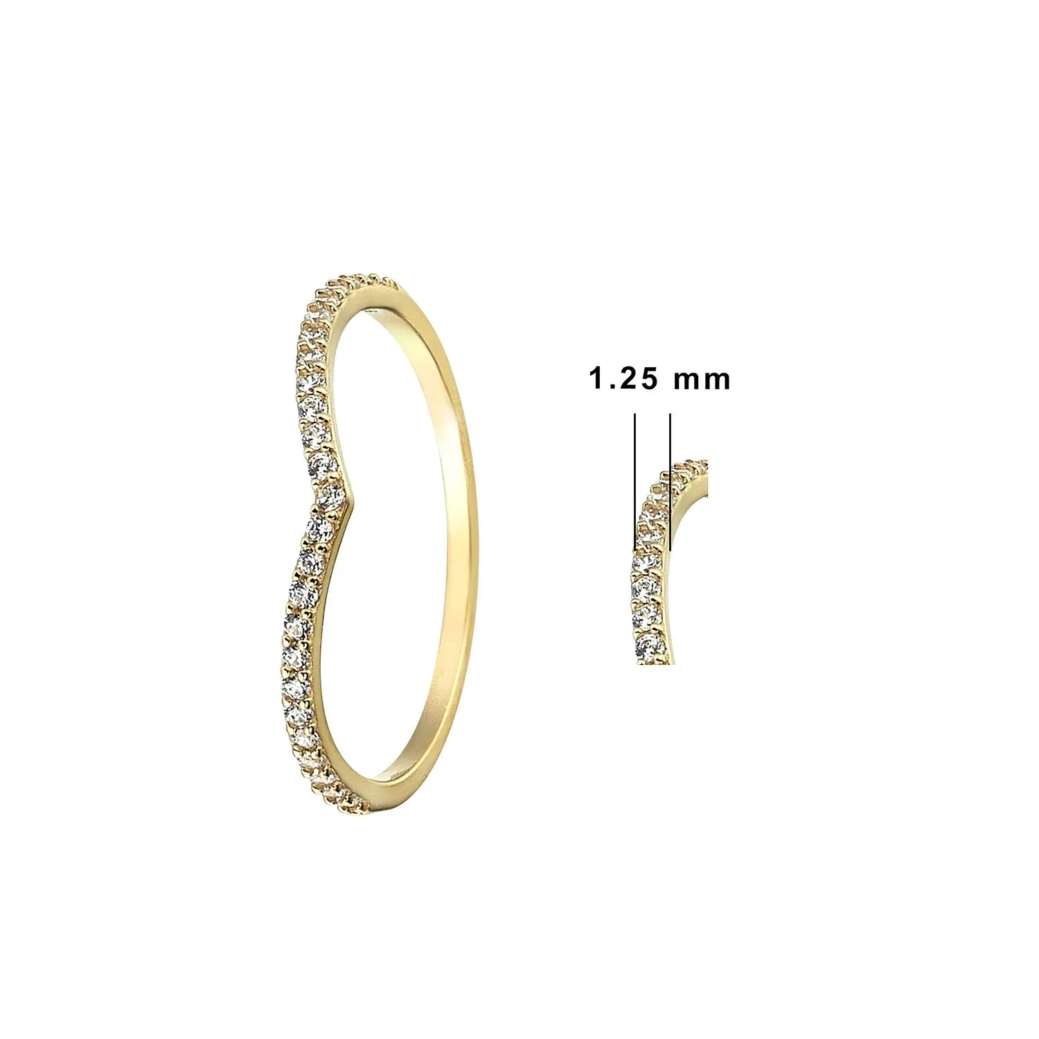 14K Solid Gold Rhythm Gold Ring