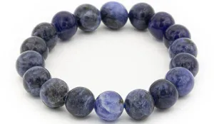 14mm Sodalite Gloss Natural Gemstone Bracelet