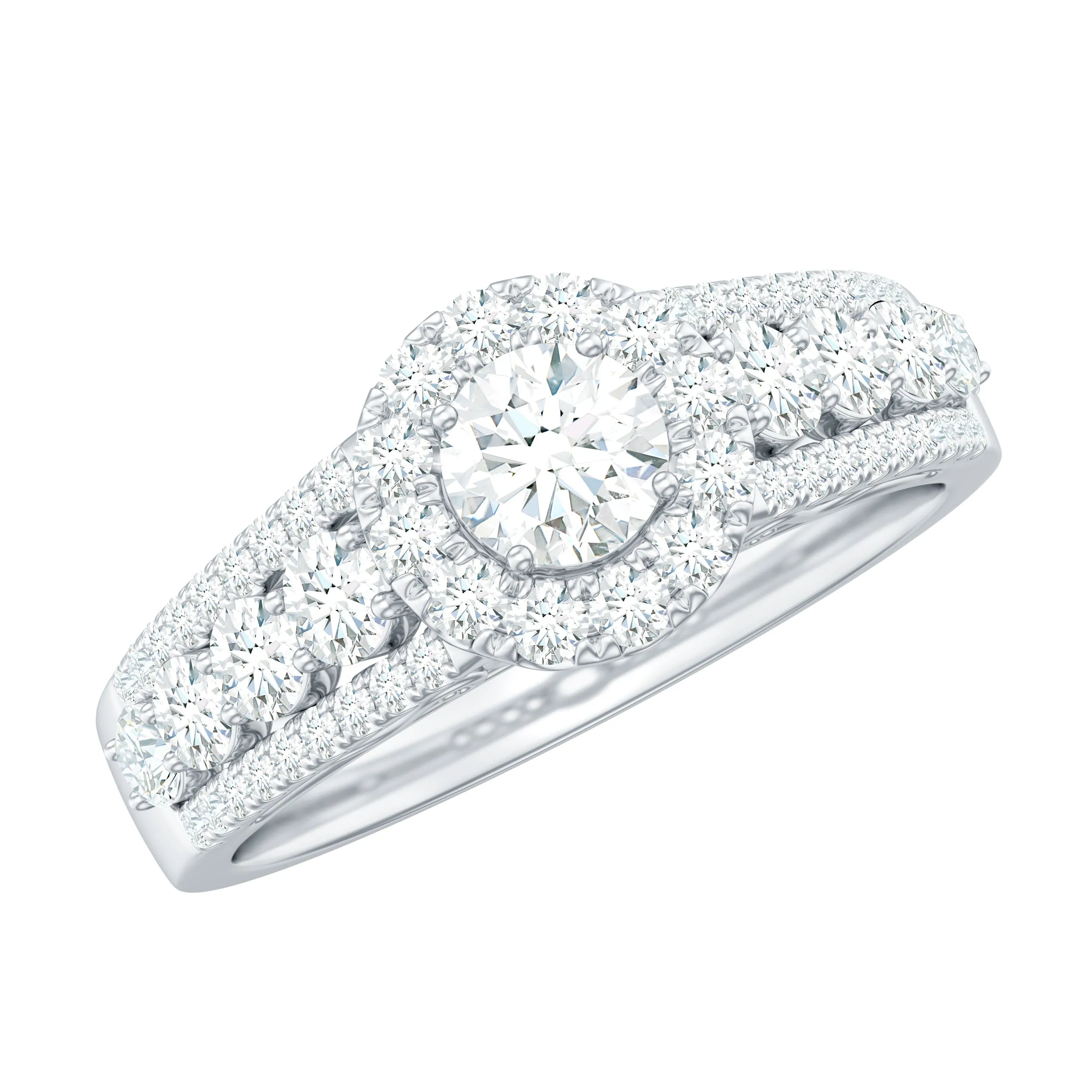 1.50 CT Zircon Statement Engagement Ring