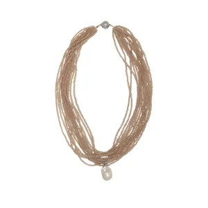 192-03-S | THE CRYSTAL NECKLACE IN CHAMPAGNE