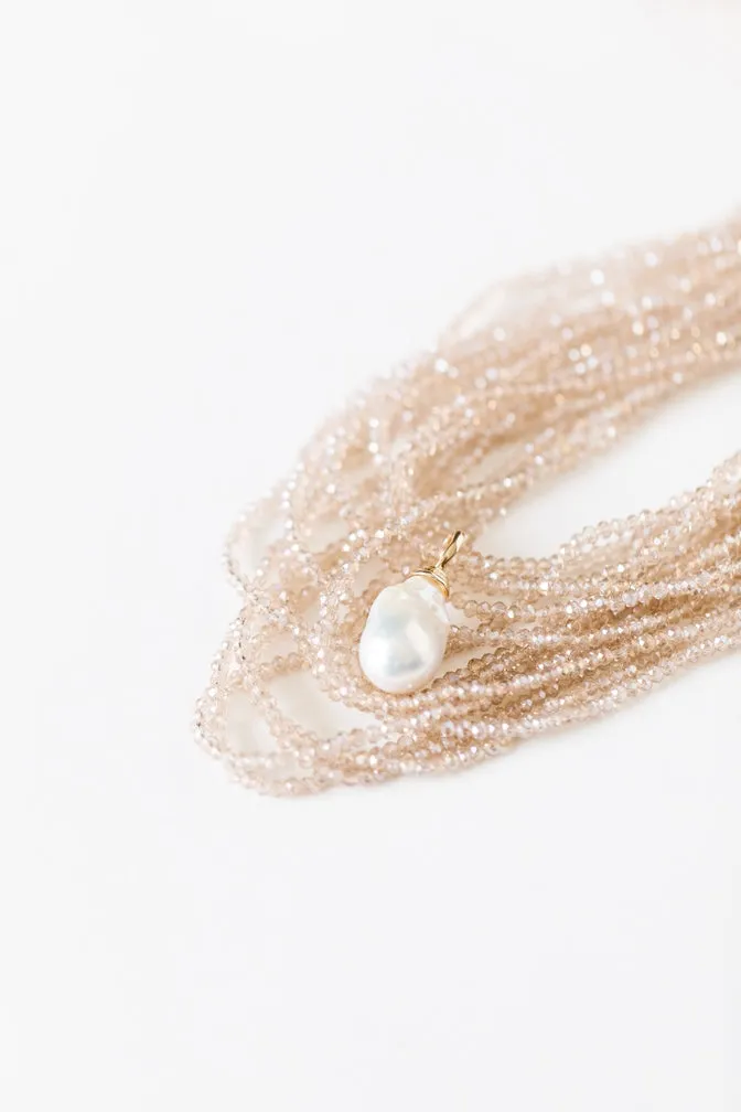 192-03-S | THE CRYSTAL NECKLACE IN CHAMPAGNE