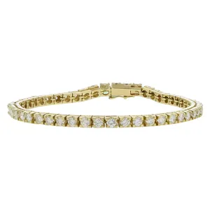 4.00-Carat Brilliant Diamond Tennis Bracelet