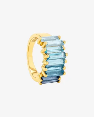 Amalfi Blue Ombre Stacker Half Band