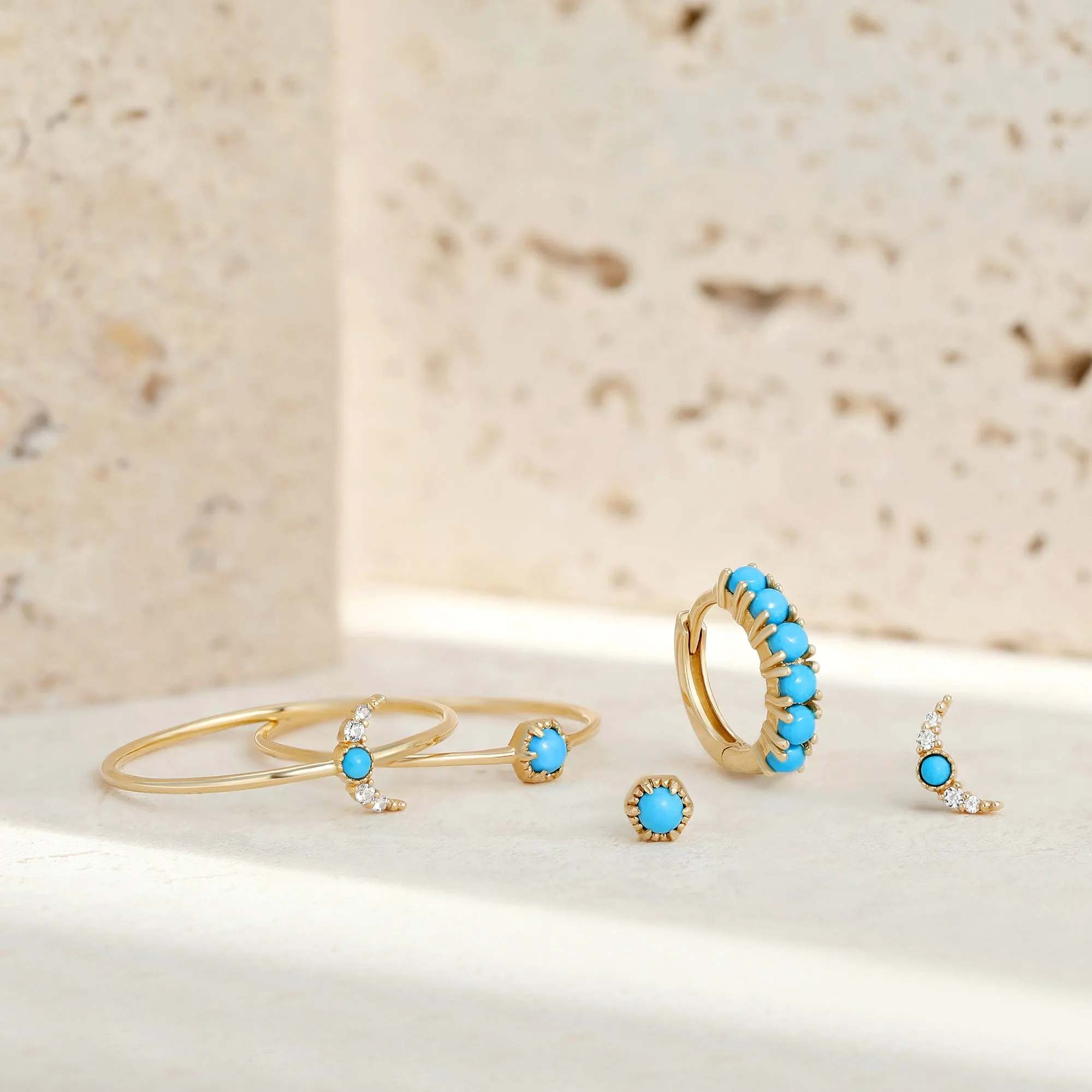 AMINA | Turquoise Solitaire Single Stud