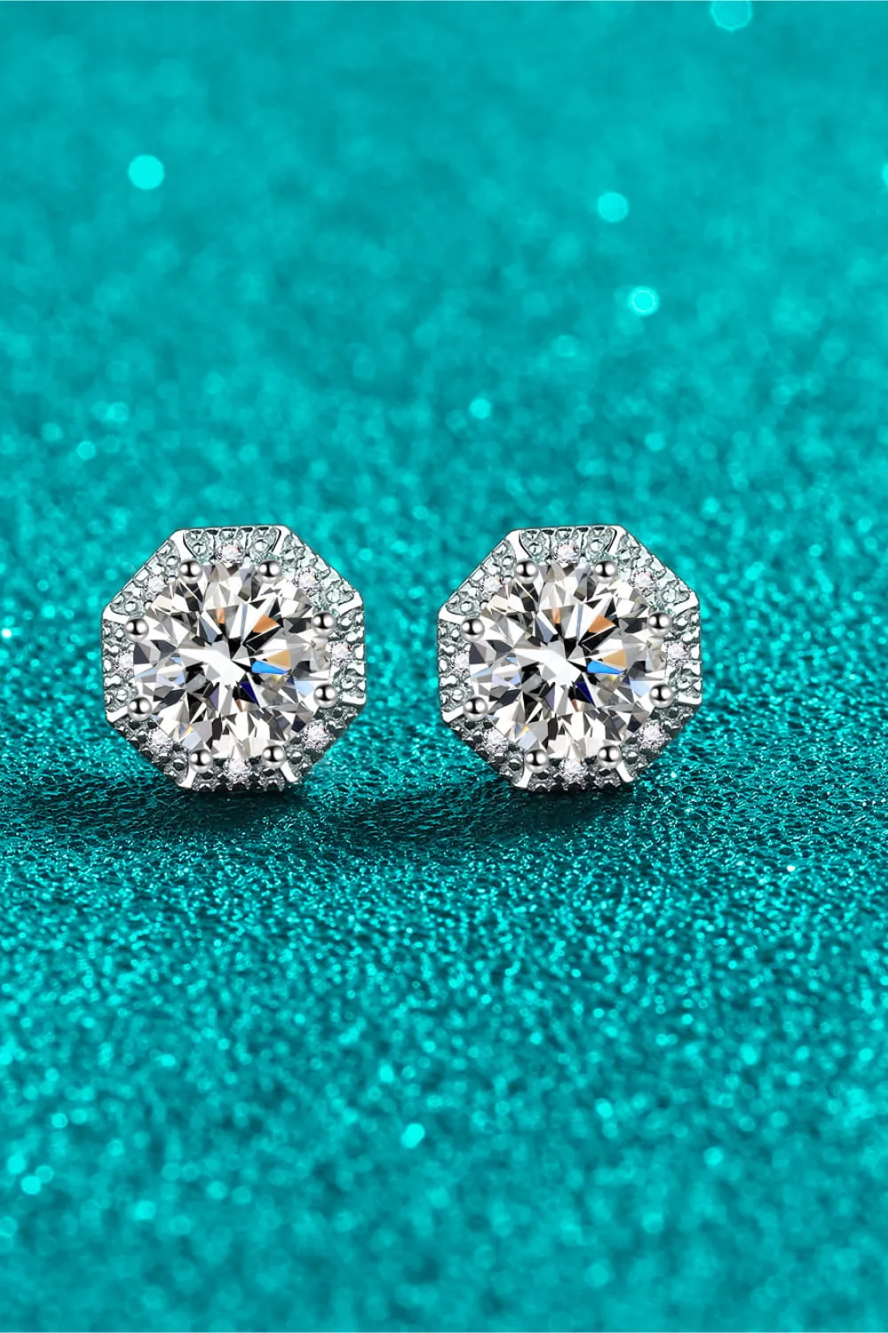 *APP EXCLUSIVE* 2 Carat Moissanite 925 Sterling Silver Stud Earrings