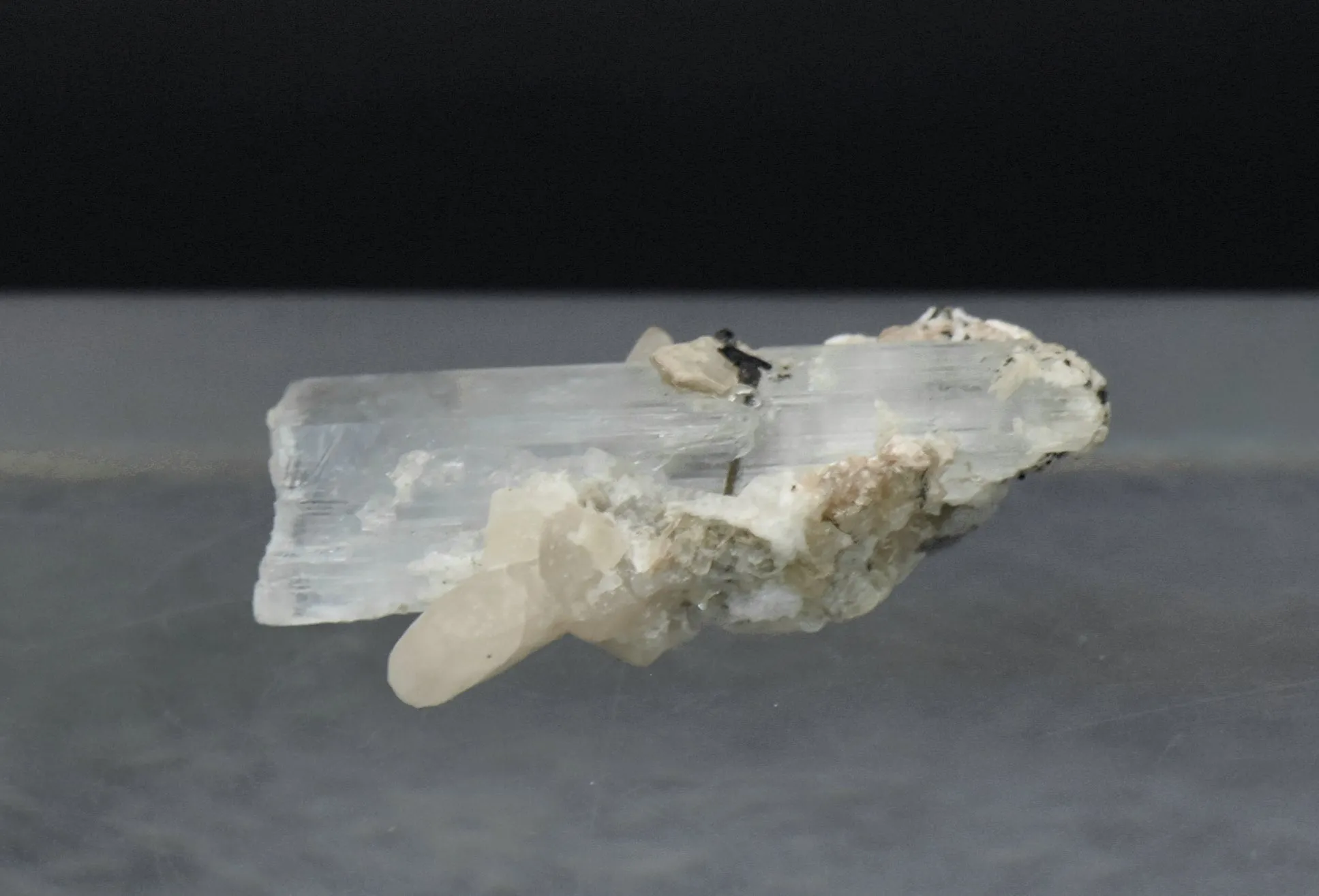 Aquamarine Crystal with Mica Mineral Specimen