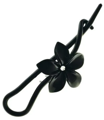 Camila Paris Flower Hair Barrette Black Cp1593