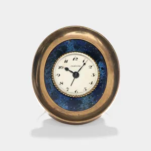 Cartier Enameled Alarm Clock