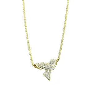 Charles Krypell 18K Yellow Gold Diamond Necklace