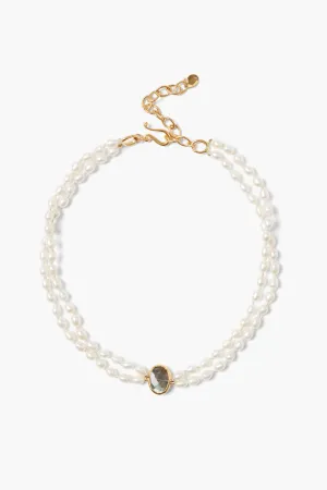 Colette Necklace White Pearl