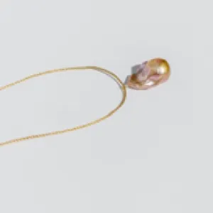 Comet Pearl Natural Necklace With Large Firetail Freshwater Pearl