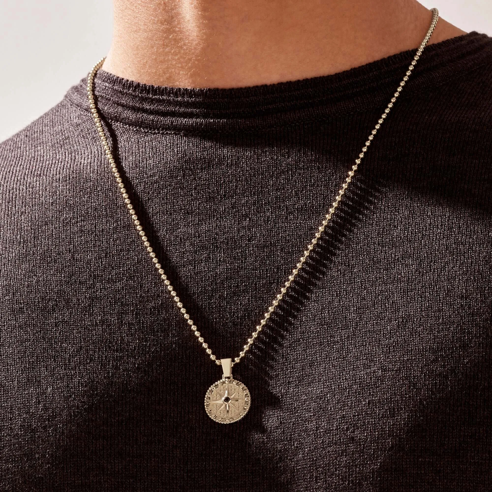 Compass Necklace With Chain