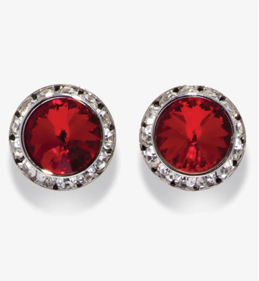 Dasha Designs |  Rhinestone Earrings | 17mm