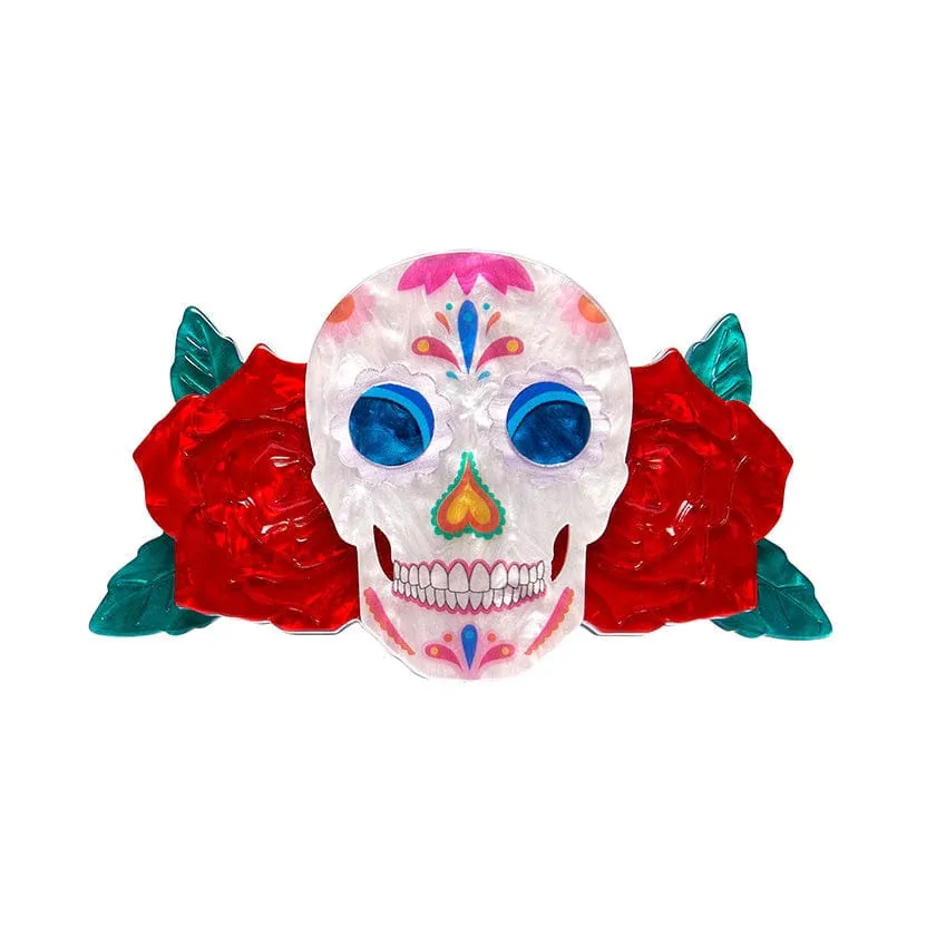 Dia De Los Muertos Hair Clip Barrette by Erstwilder