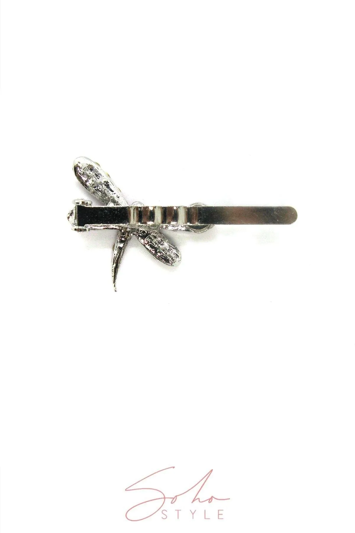 Dragonfly Rhinestone Hair Barrettes