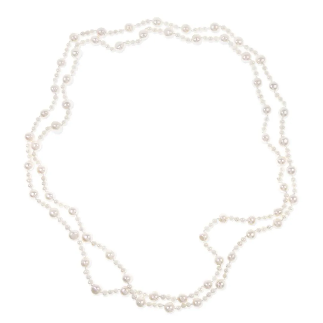 Eternal Pearl Necklace with Ivory Pearls