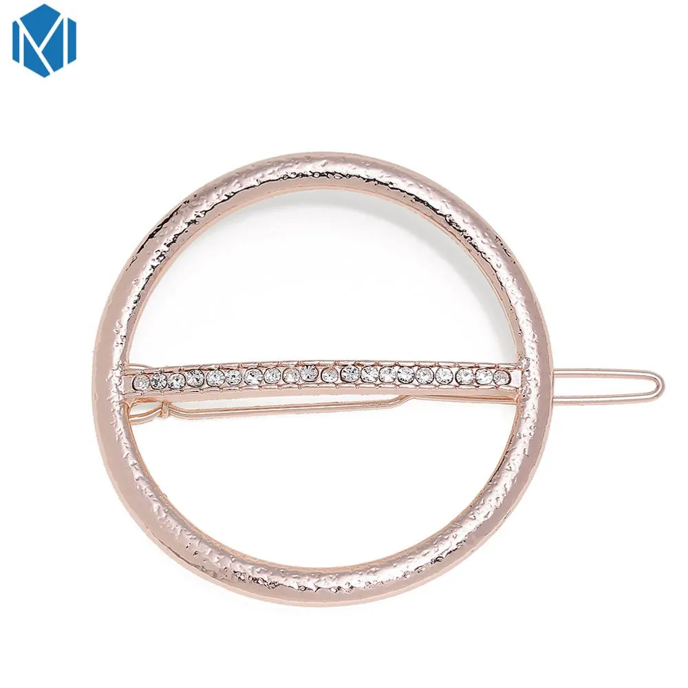 Fashion Woman Hair Accessories Triangle Hair Clip Pin Metal Geometric Alloy Hairband Moon Circle Hairgrip Barrette Girls Holder