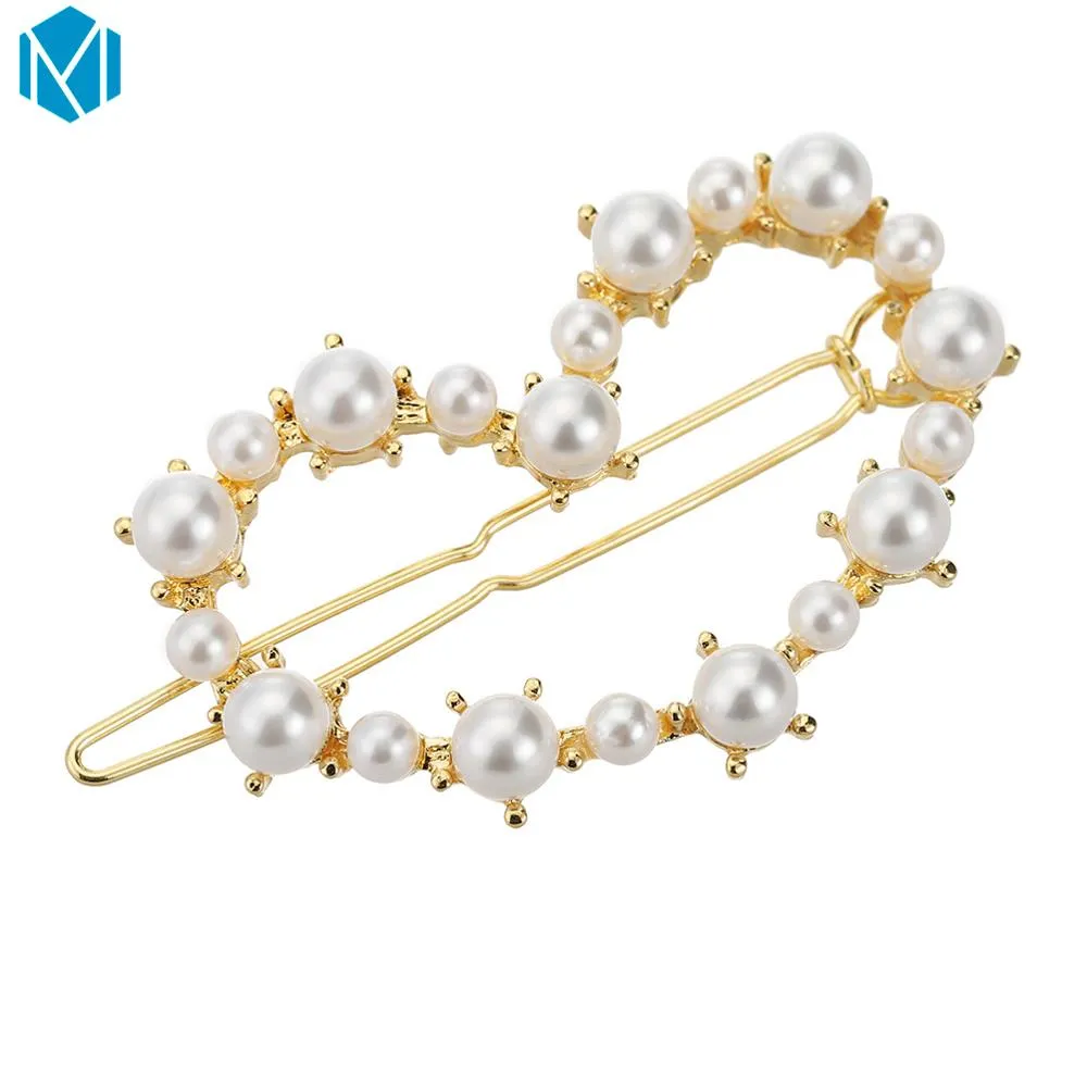 Fashion Woman Hair Accessories Triangle Hair Clip Pin Metal Geometric Alloy Hairband Moon Circle Hairgrip Barrette Girls Holder