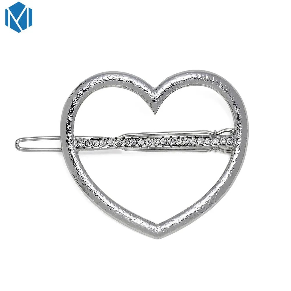 Fashion Woman Hair Accessories Triangle Hair Clip Pin Metal Geometric Alloy Hairband Moon Circle Hairgrip Barrette Girls Holder