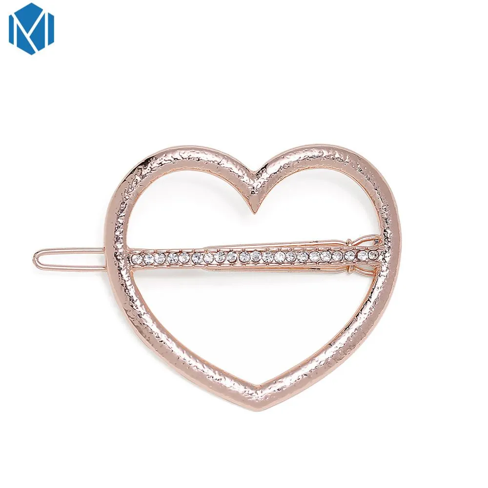 Fashion Woman Hair Accessories Triangle Hair Clip Pin Metal Geometric Alloy Hairband Moon Circle Hairgrip Barrette Girls Holder