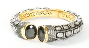 Frieda Cuff (Enamel & Black Stone)