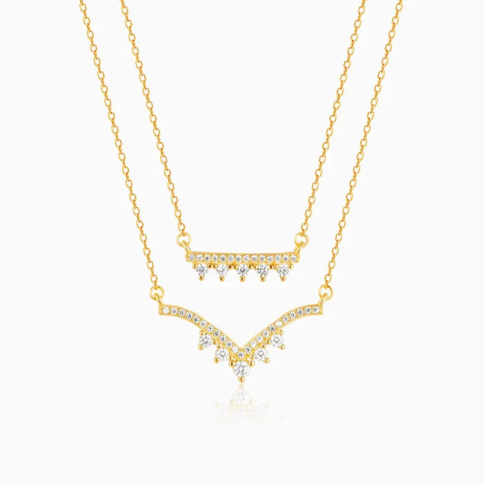 Golden Glow Layered Necklace