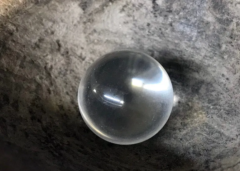 Gorgeous, High quality Quartz Crystal Ball; 22mm