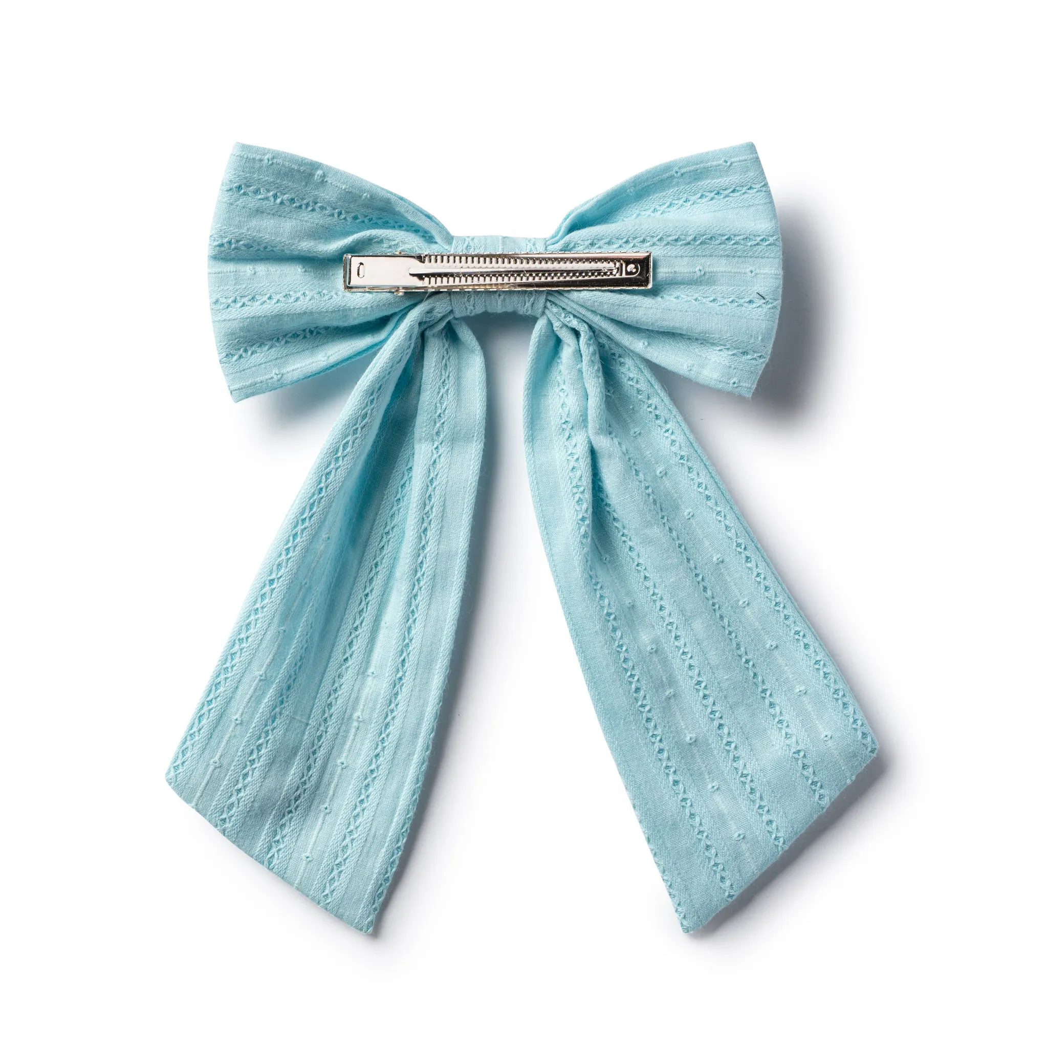 Halo Luxe Forever Eyelet Long Tail Clip - Powder Blue