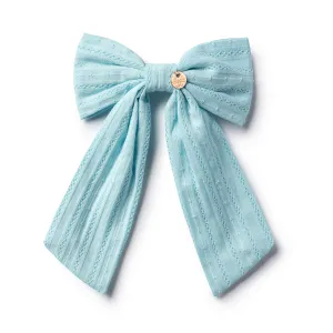 Halo Luxe Forever Eyelet Long Tail Clip - Powder Blue