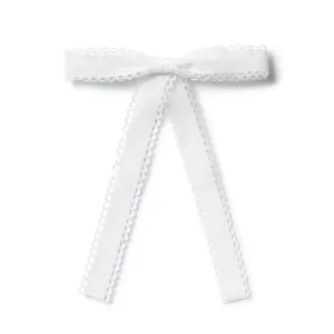 Halo Luxe Sweets Lace Long Tail Clip - White