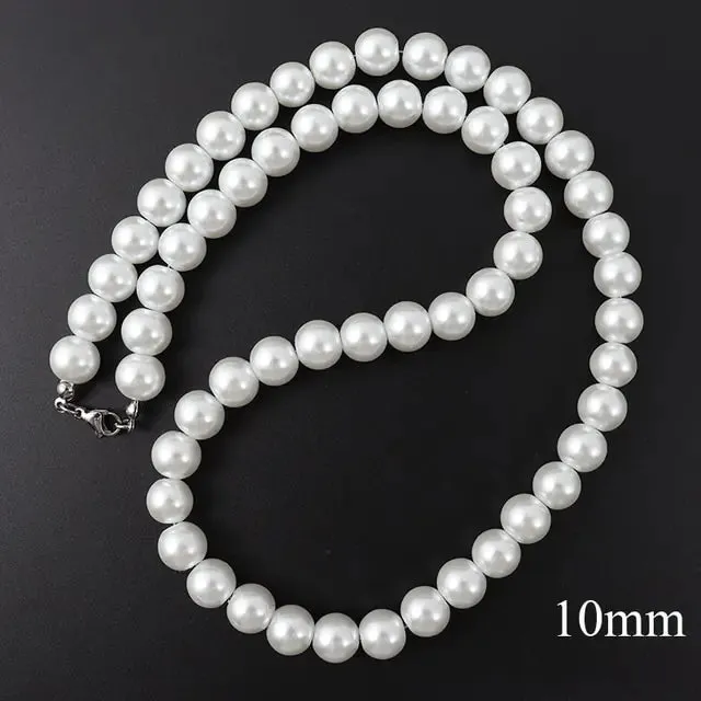 Handmade Imitation Pearls Necklace Set