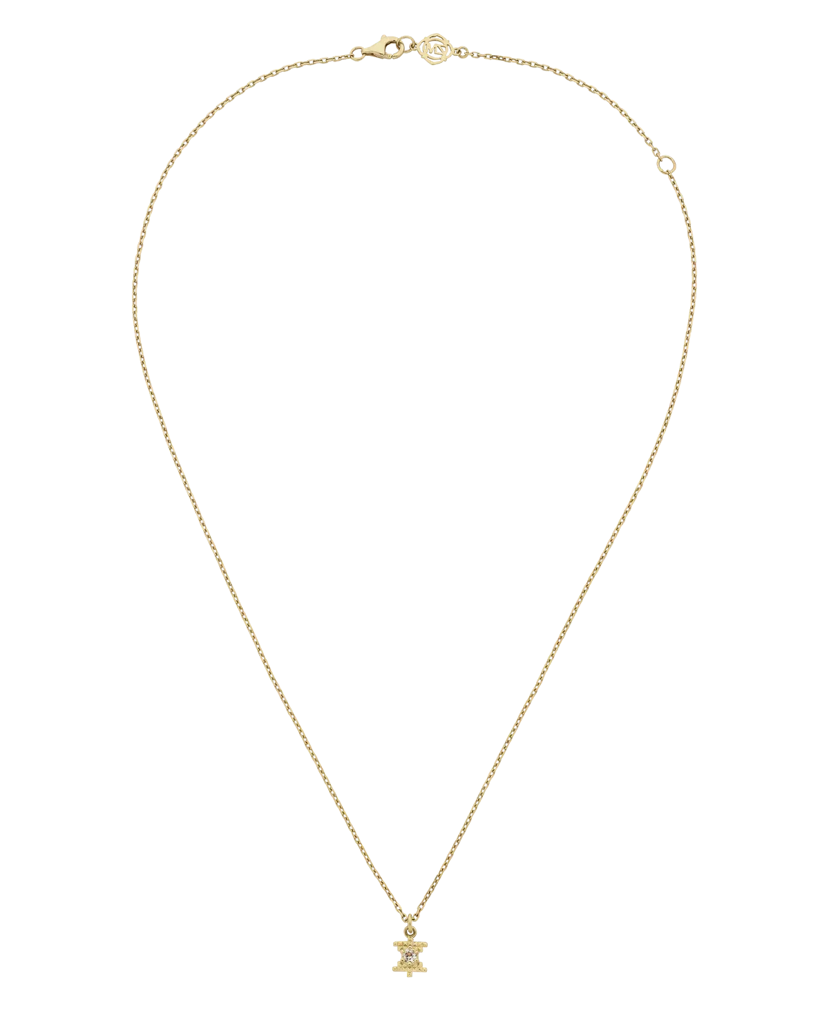 Inti Necklace | 22K Gold Plate | Peach Zircon