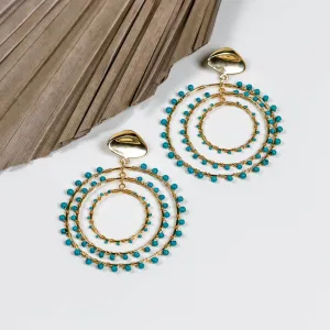 Jam   Rico - Maria Turquoise Earrings