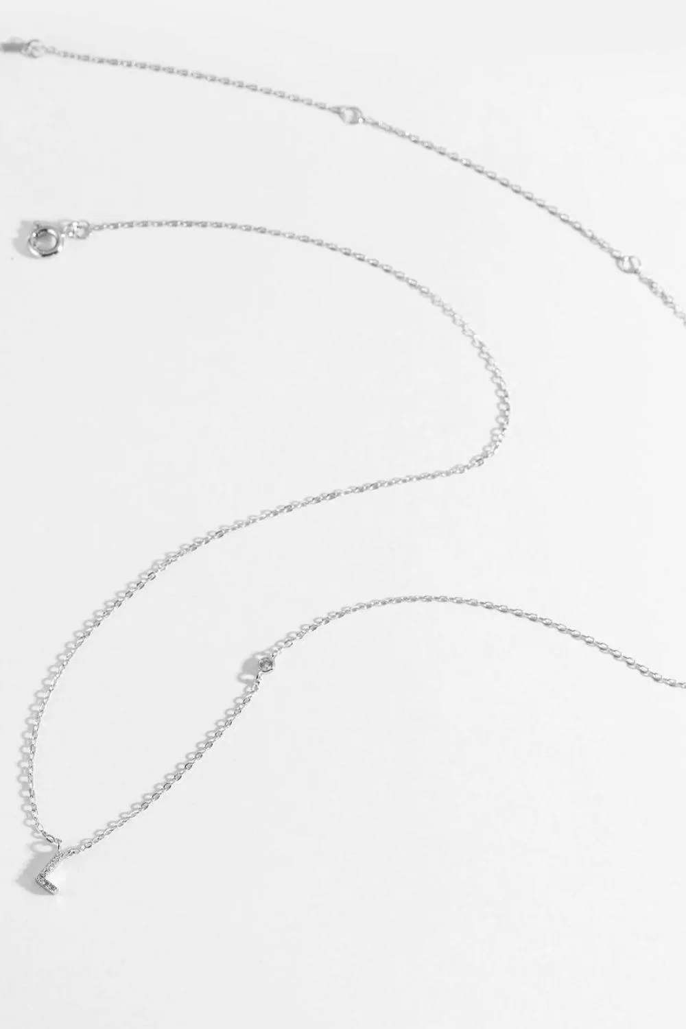 L To P Zircon 925 Sterling Silver Necklace