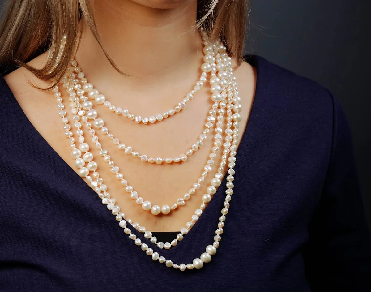 Long Pearl Necklace