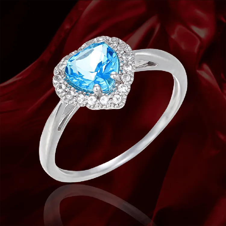 Luscious Passion Topaz Heart Ring