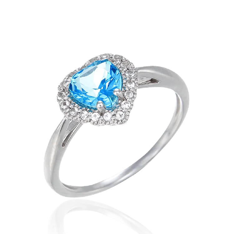 Luscious Passion Topaz Heart Ring