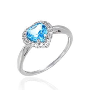 Luscious Passion Topaz Heart Ring