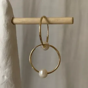 LUSH JEWELRY - EVERYDAY PEARL HOOPS