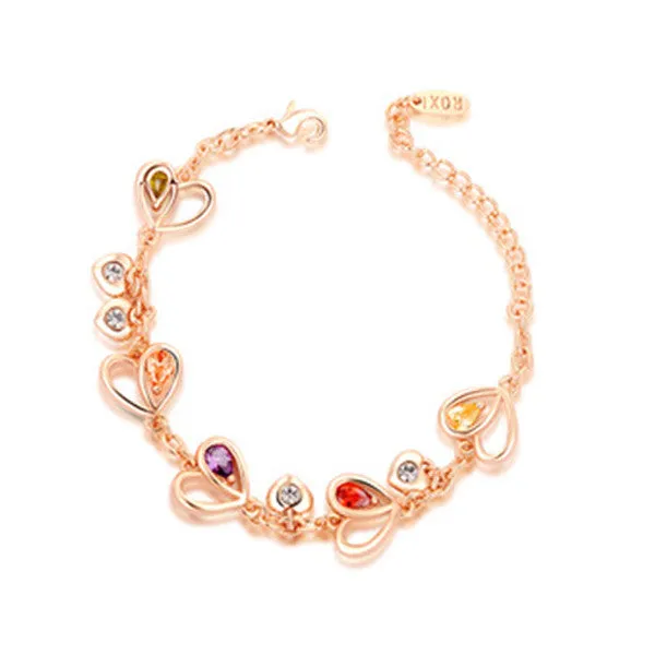 Luxury Heart Stone Bracelet