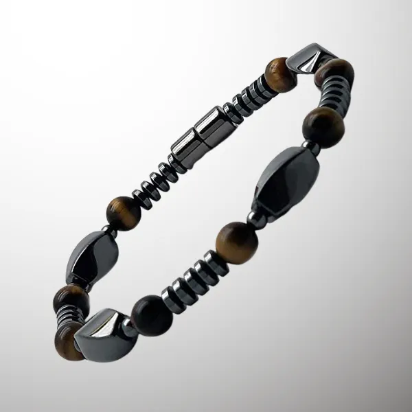 Magnetic Hematite & Tiger's Eye Bracelet