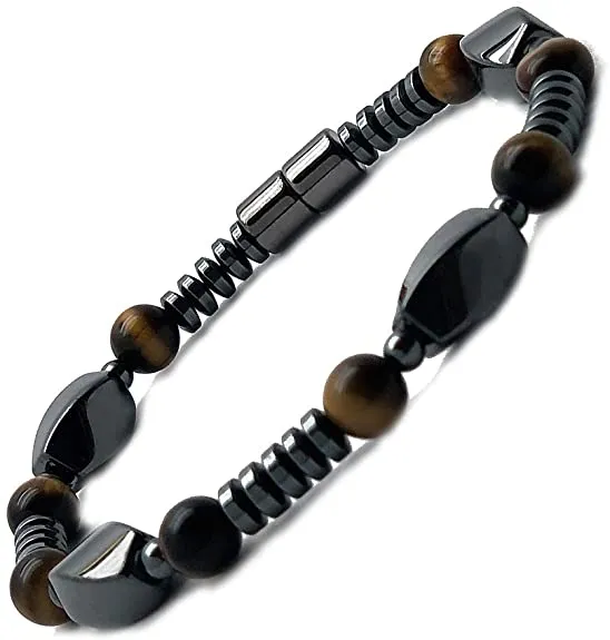 Magnetic Hematite & Tiger's Eye Bracelet