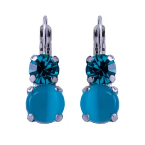 Medium Classic Two-Stone Leverback Earrings in "Addicted to Love" *Custom*