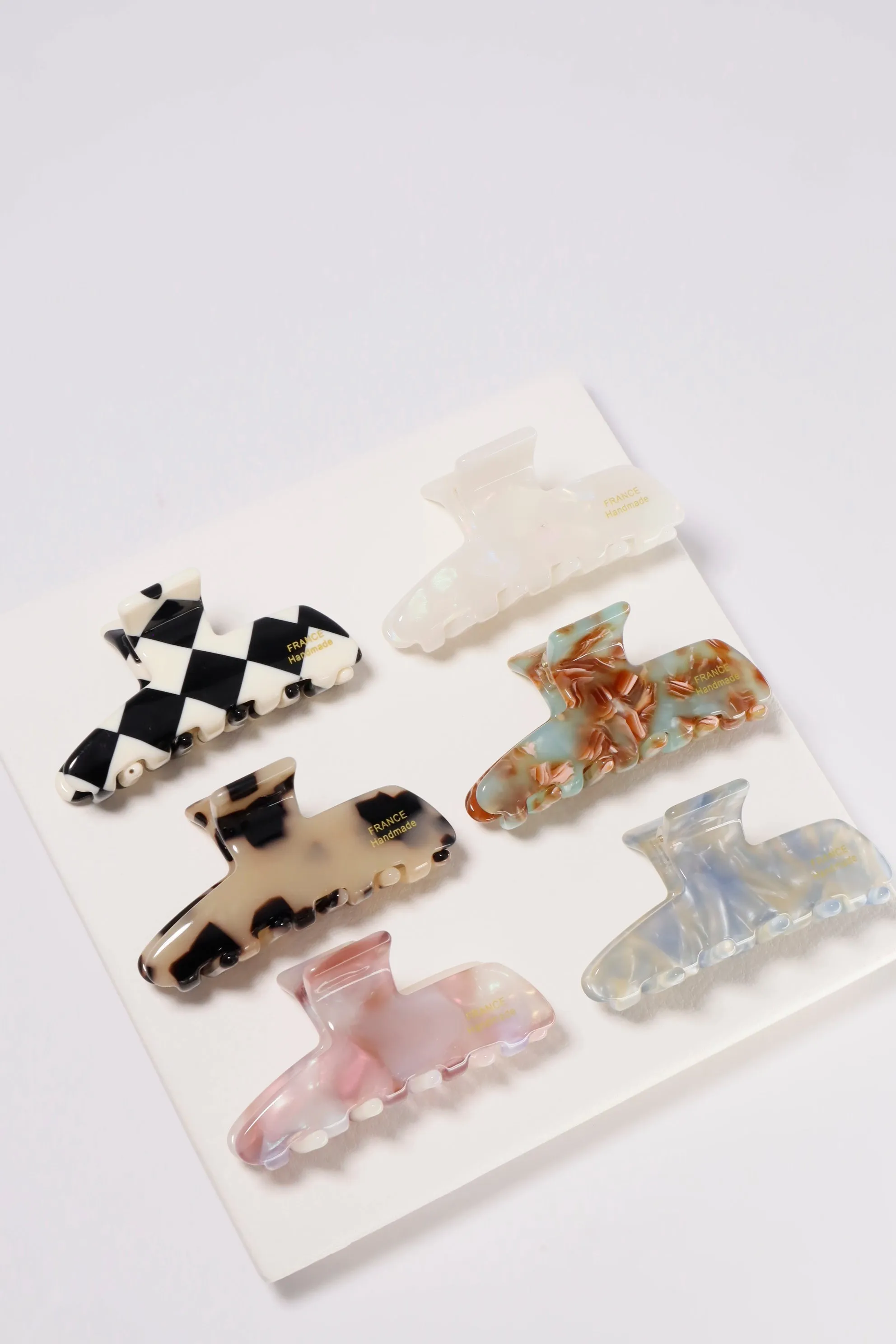 Medium Size Korean Handmade Acetate Hair Claw Barrette Clip