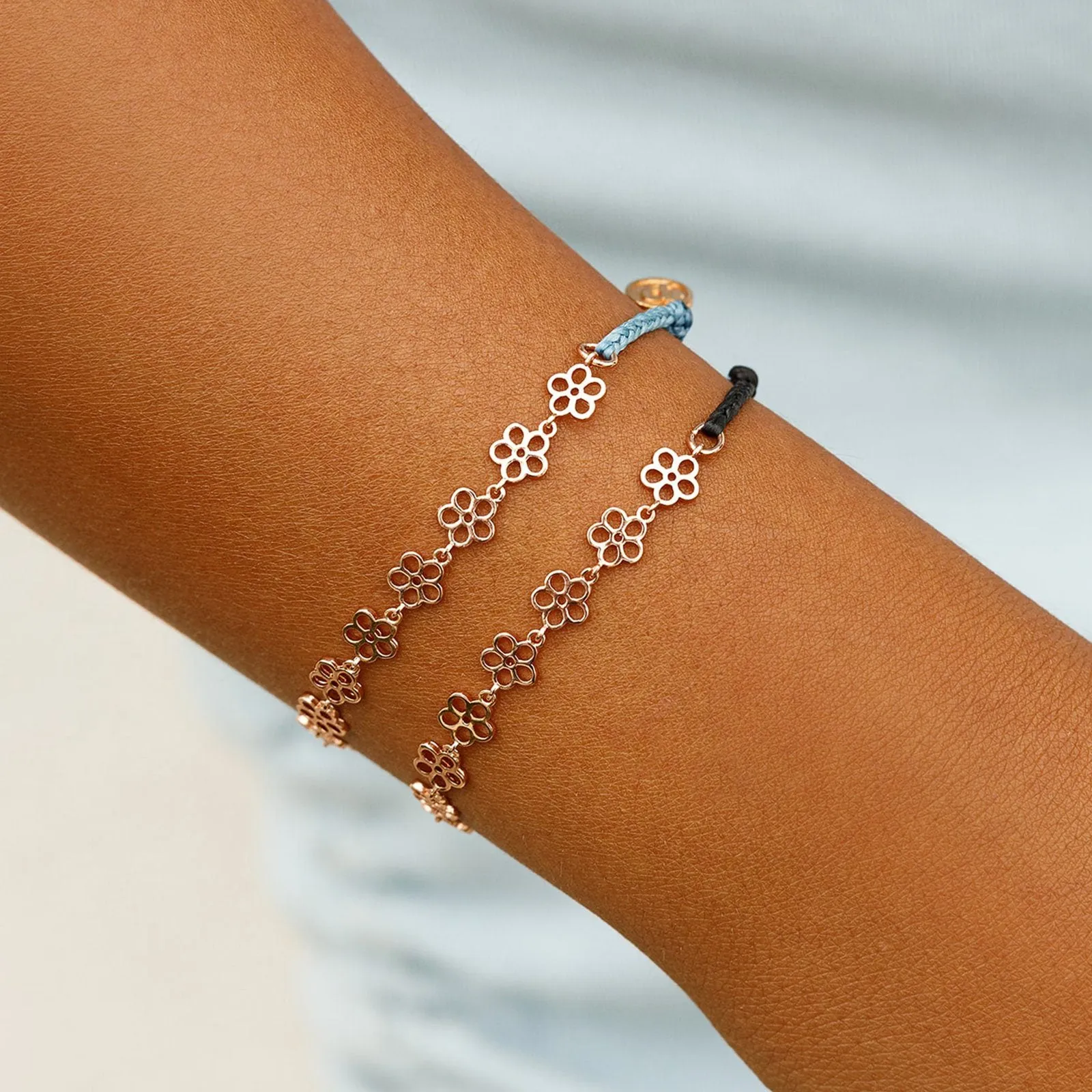 Metal Mini Daisy Chain Bracelet