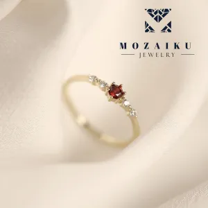 Mozaikuin Ruby Elegance Ring