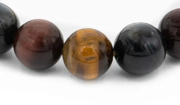 Multi-Color Tigers Eye Natural Gemstone Bracelet