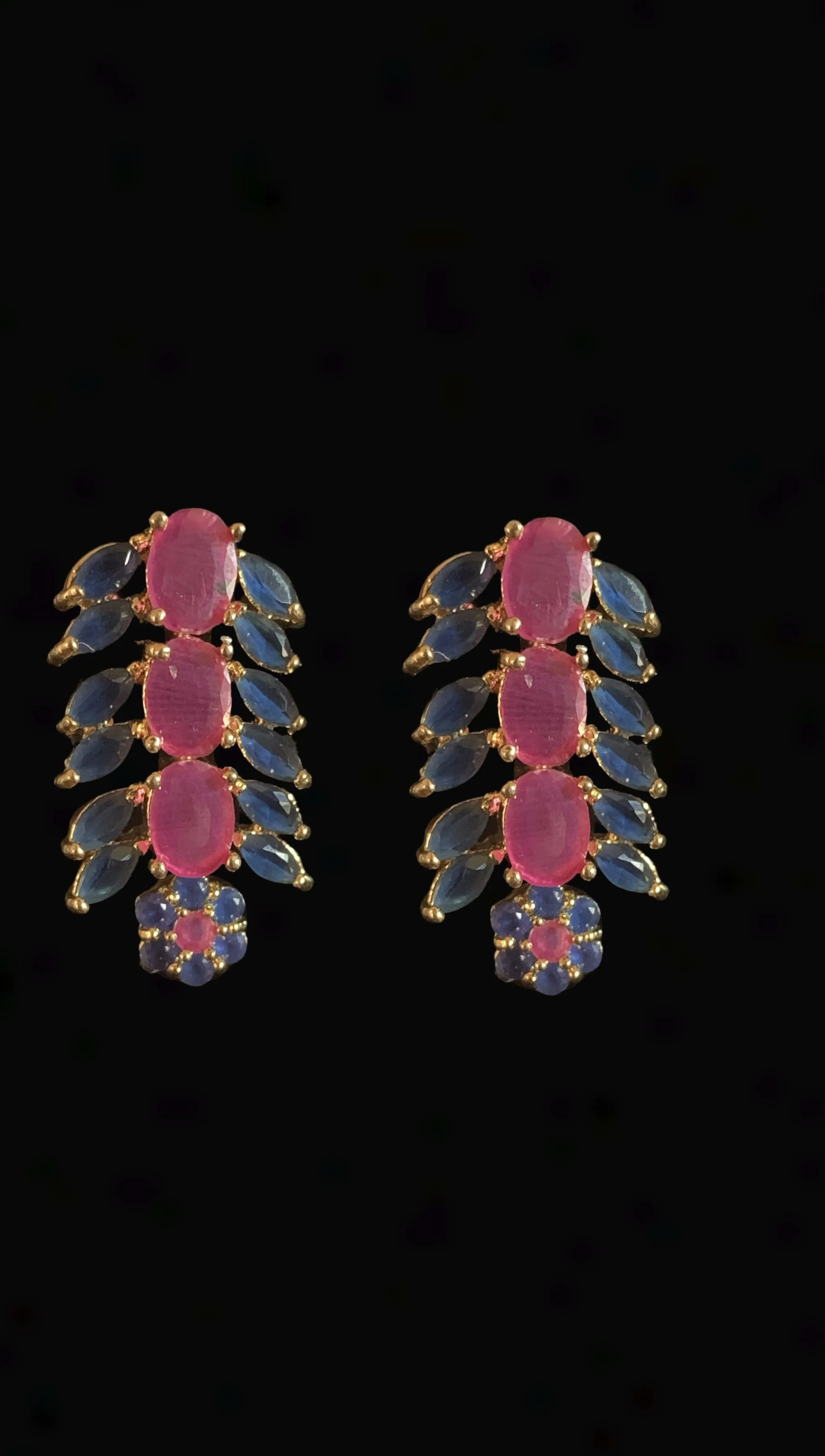 NS216 Ilma set in Ruby sapphires   (SHIPS IN 3 WEEKS )