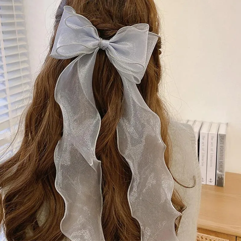 Oversized Ribbon Hair Clip Barrette